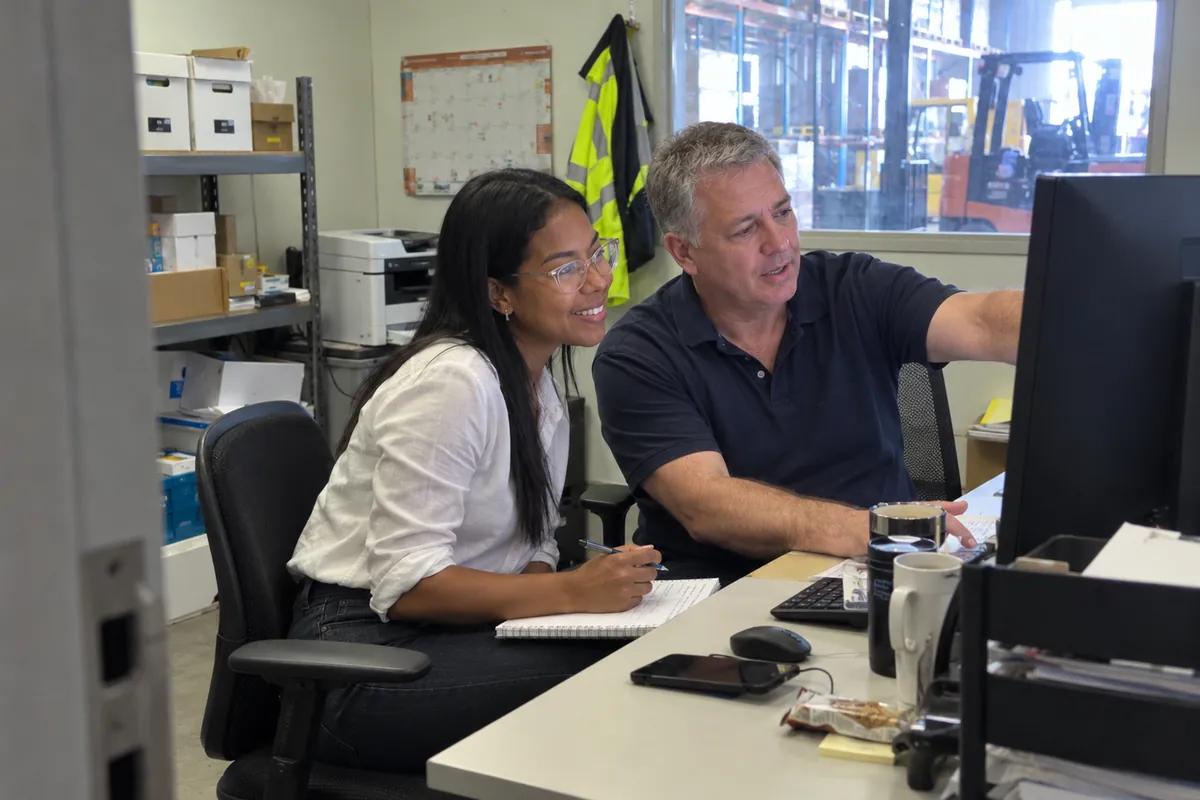 Yanina building an automation with a client’s operations manager